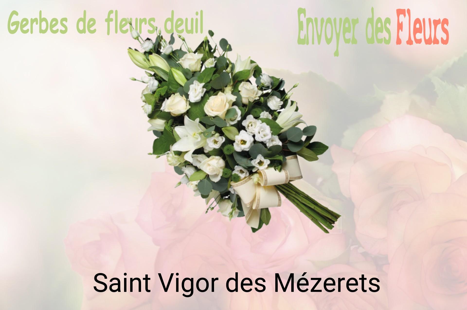Gerbe de fleurs de deuil livrée à Saint-Vigor-des-Mézerets